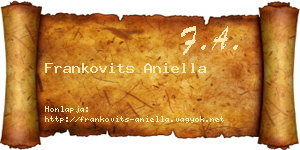 Frankovits Aniella névjegykártya